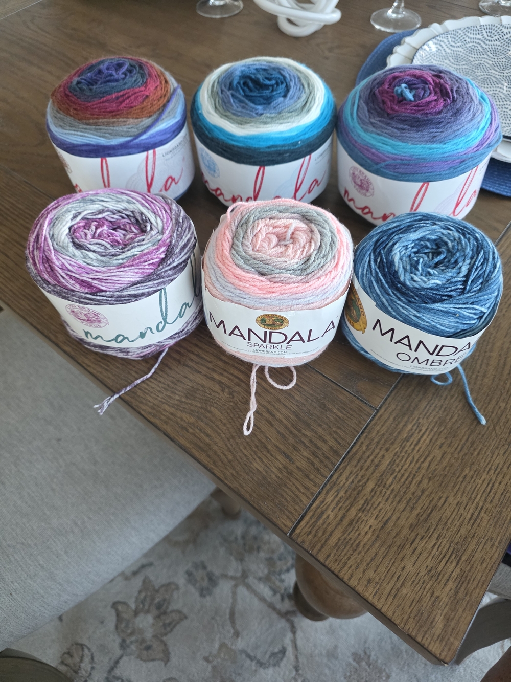 Multicolor Gradient Yarn - Pink/Blue/Teal Blend